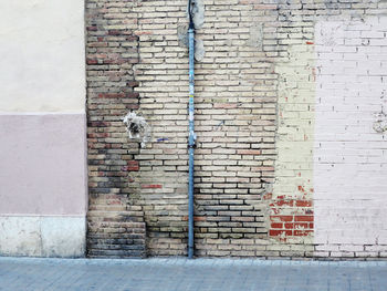 View of brick wall