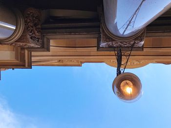 Low angle view of built structure against sky