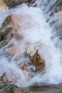 Close-up of waterfall