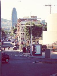 View of city street