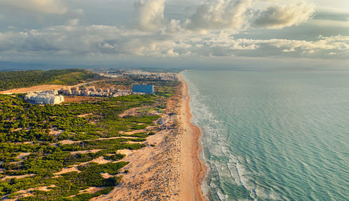 Panoramic view of sea against sky