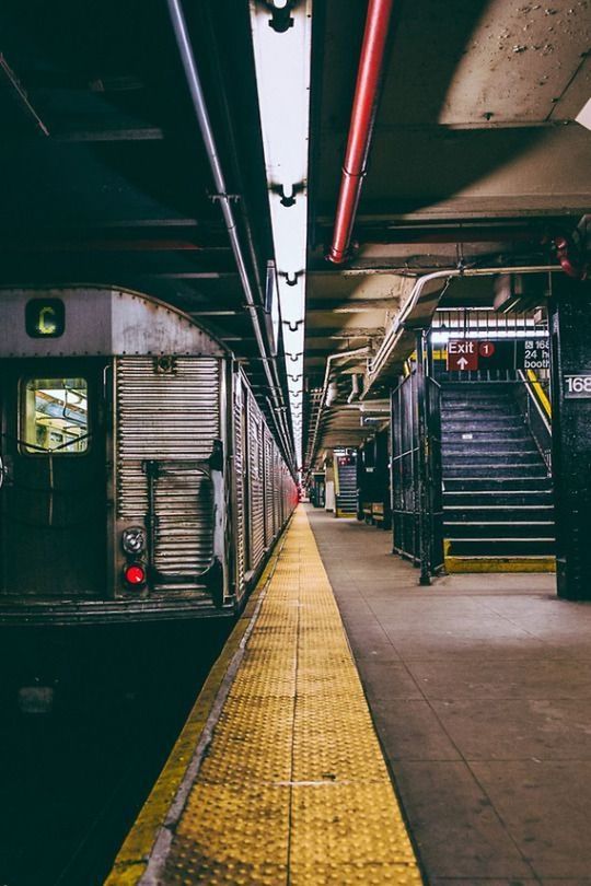 ILLUMINATED SUBWAY STATION