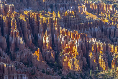 Panoramic view of rock formations