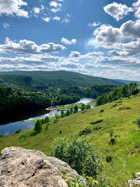 Scenic view of landscape against sky