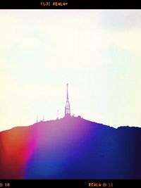 Low angle view of eiffel tower