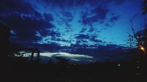 Scenic view of dramatic sky over sea