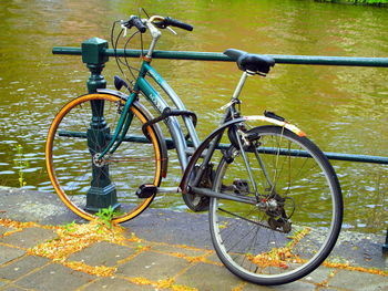 Bicycle in water