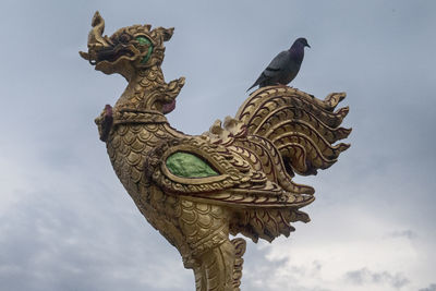 Low angle view of a statue