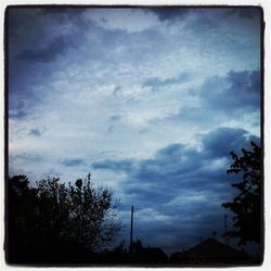 Low angle view of cloudy sky