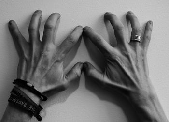 Close-up of human hand
