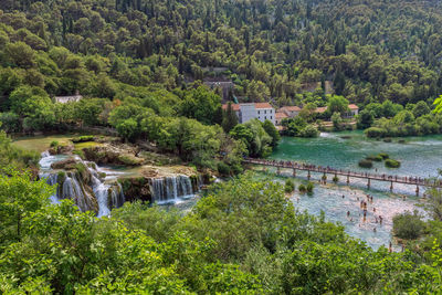 Skradinski buk waterfalls in krka national park, croatia