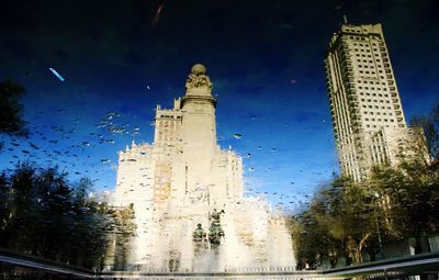 Low angle view of building against sky