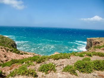 Scenic view of sea against sky