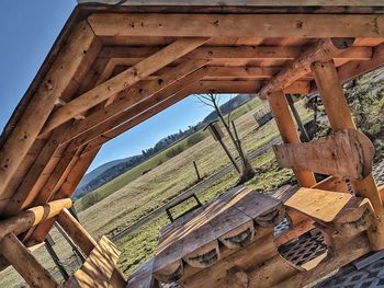 View of an abandoned built structure