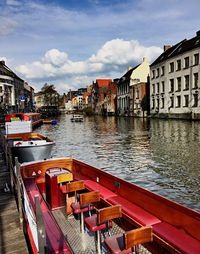 Boats in canal