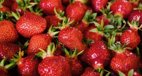Full frame shot of strawberries