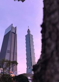 Low angle view of buildings against sky