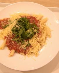 Close-up of meal served in plate