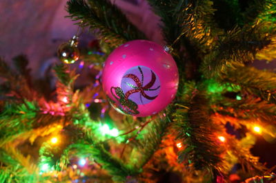 Close-up of christmas decorations