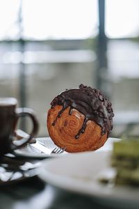 Close-up of dessert on table