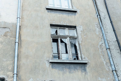 Low angle view of old building