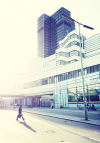 Full length of woman walking in city