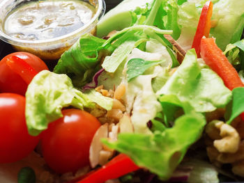 Close-up of vegetables in plate