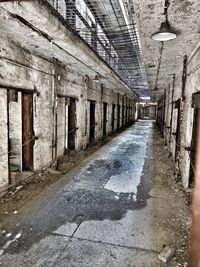 View of abandoned building