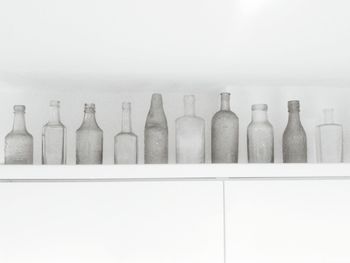 Row of objects on white background