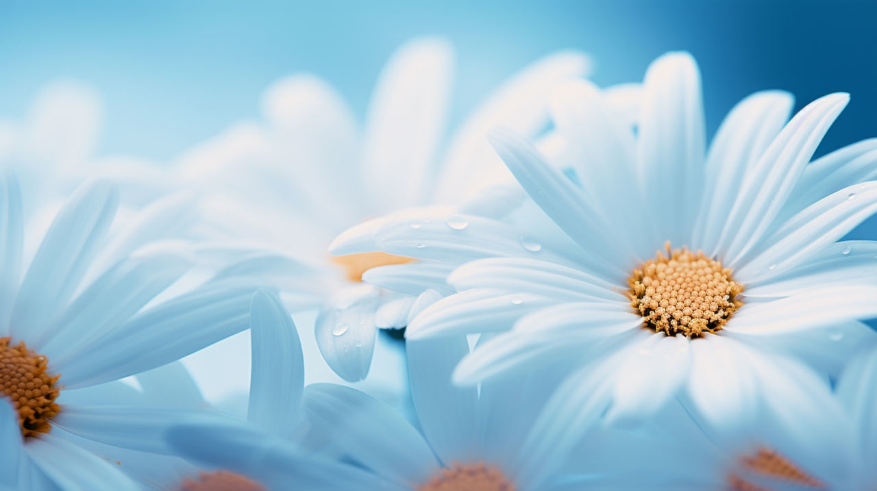 flower, flowering plant, freshness, plant, beauty in nature, close-up, nature, blue, petal, fragility, flower head, daisy, growth, macro photography, inflorescence, white, no people, pollen, blossom, selective focus, outdoors, macro, backgrounds, softness, tranquility, springtime