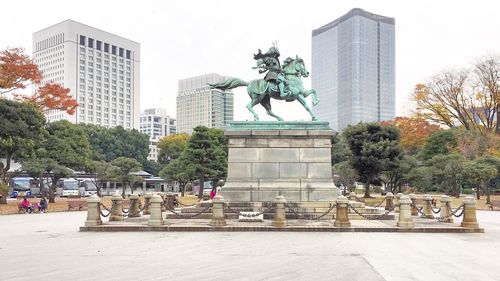 Statue in park