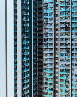 High angle view of residential building