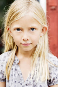 Portrait of blond girl