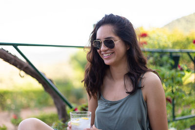 Young woman using mobile phone