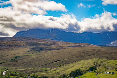 Scenic view of landscape against sky