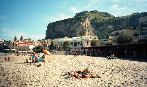 Tourists at beach