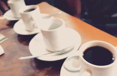 Close-up of coffee cup