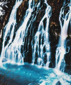 Close-up of waterfall