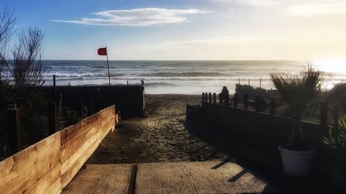 Scenic view of sea against sky