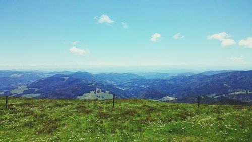 Scenic view of landscape against sky