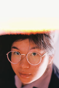 Close-up portrait of mid adult woman