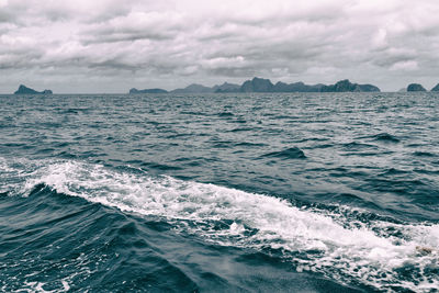 Scenic view of sea against sky