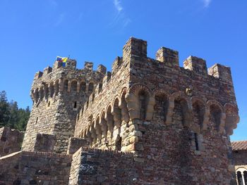 Low angle view of old ruin