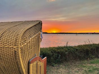 Beach scenery chair