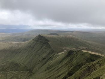 Aerial view of landscape against sky