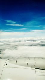 Aerial view of cloudscape