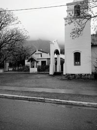 View of buildings along road