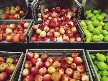 Fruits for sale at market stall