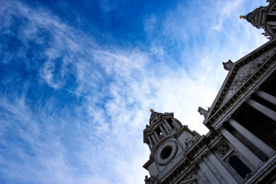 Low angle view of building against sky