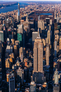 Aerial view of buildings in city